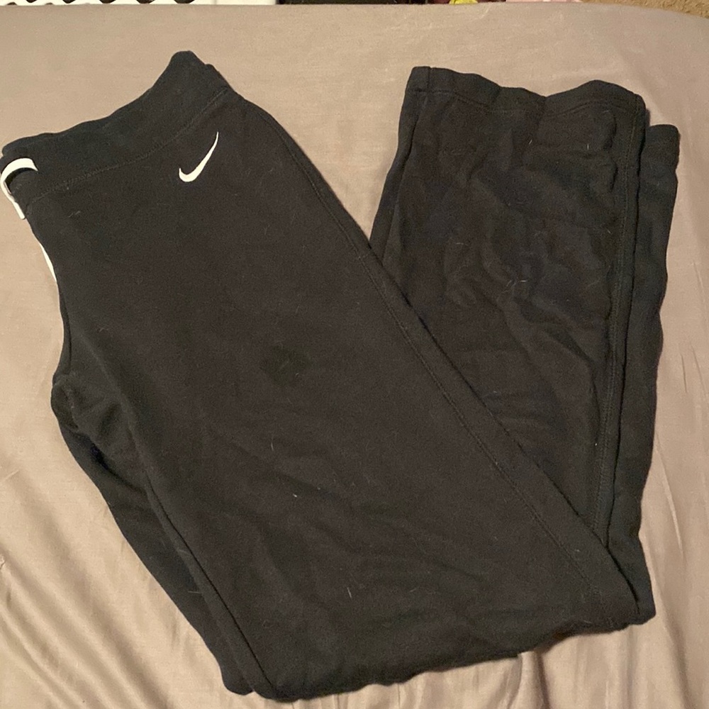 Black Nike flare sweatpants women